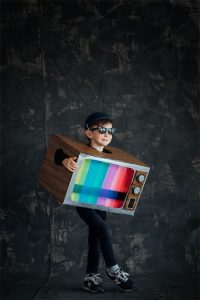 DIY Halloween box costume