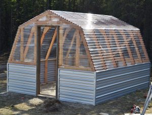 DIY Upcycled greenhouse tutorial