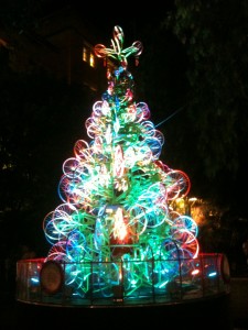 recycled bicycle Christmas tree