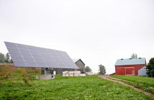 Ground-mounted solar panel designs