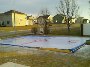 DIY ice rink 