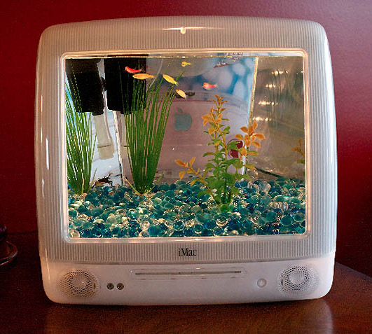 Imac fish tank upcycled diy