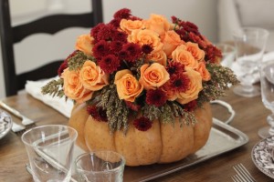 DIY Pumpkin vase Thanksgiving life hacks