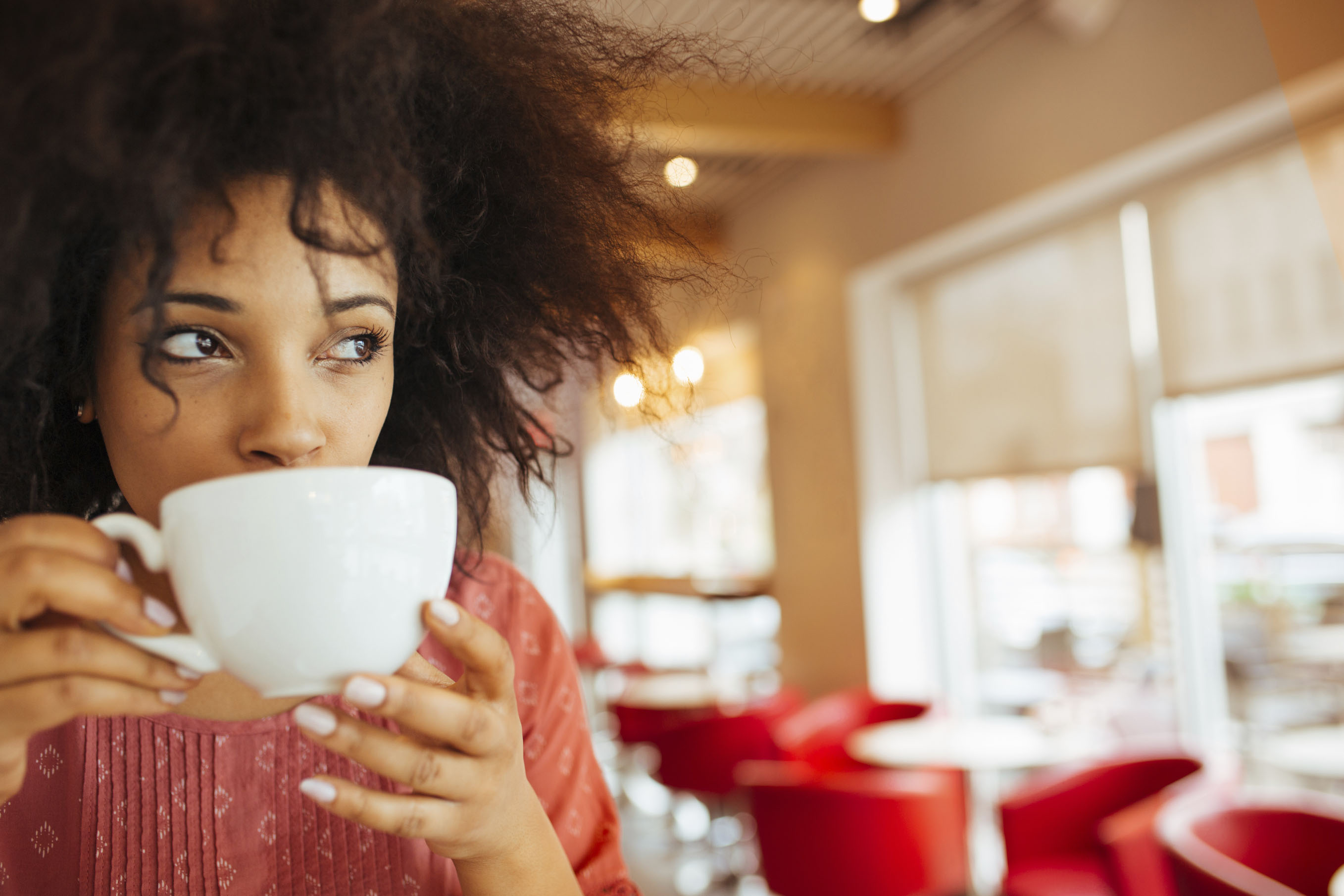 Drinking Hot chocolate