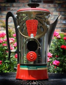 Upcycled Coffee pot bird house