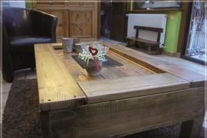 Green living: Old Bits of Wood Coffee Table