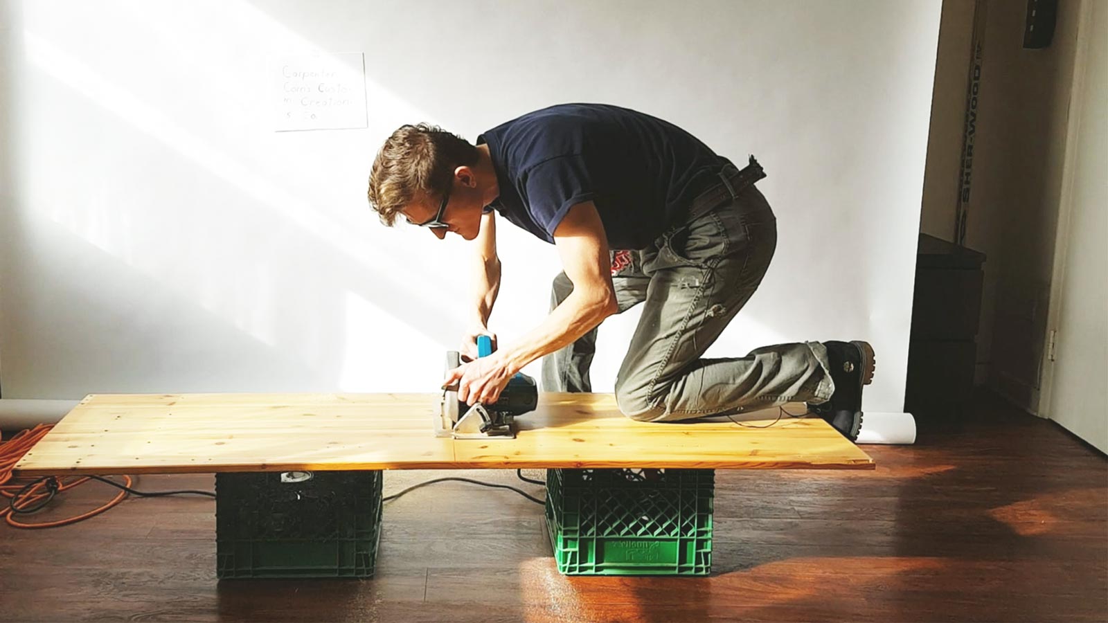 Sawing apart an Ikea Dresser