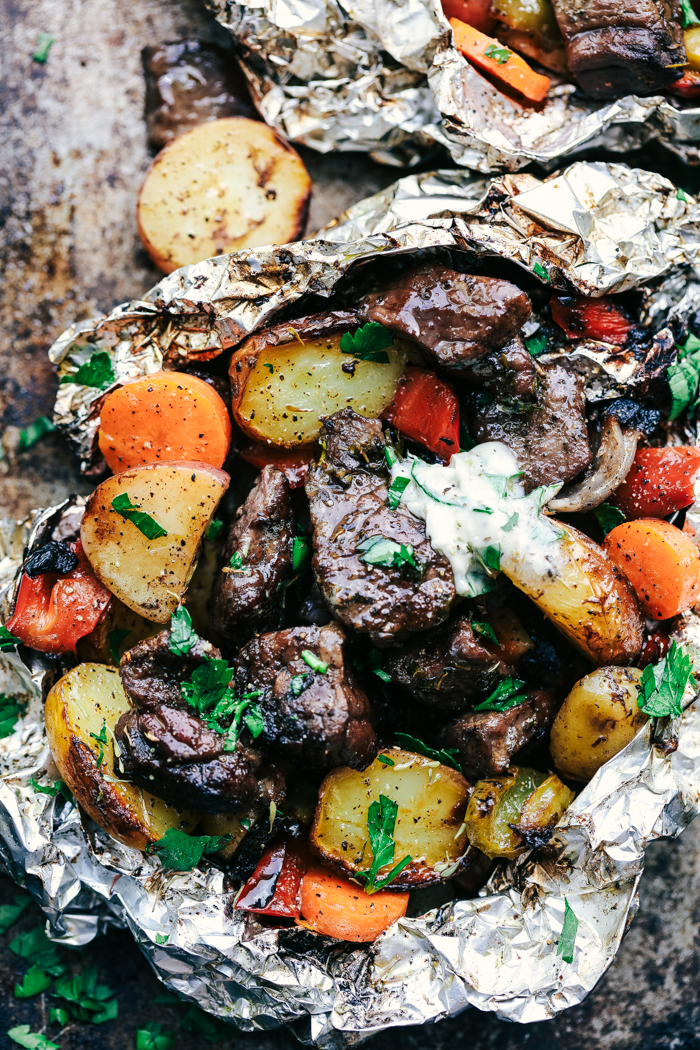 steak foil pack meal
